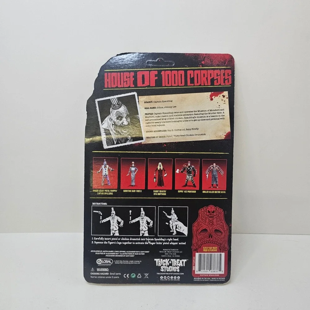 House of 1000 Corpses Captain Spaulding Action Figure Trick or Treat Studios